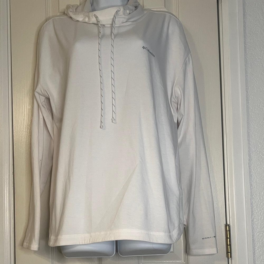 Columbia Classic White Pullover Hoodie